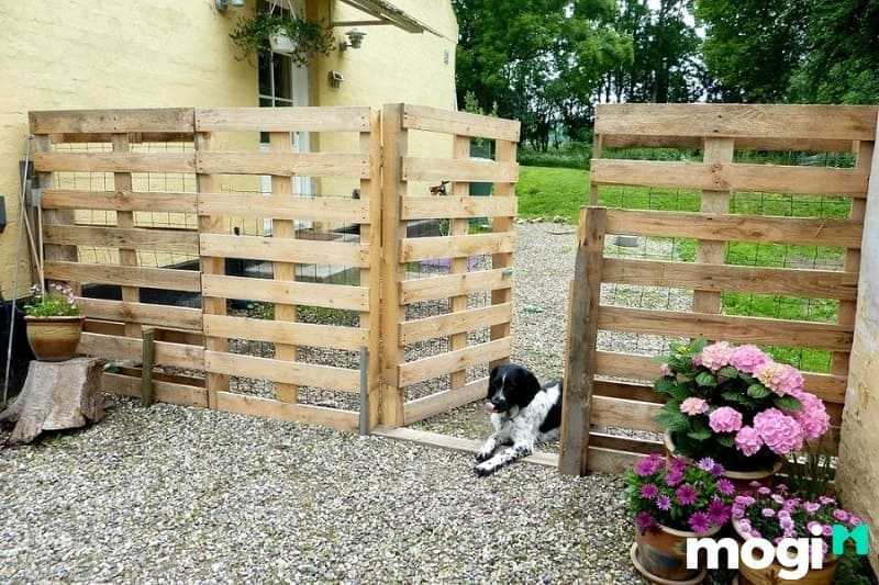 Hàng rào sáng tạo từ gỗ Pallet với chi phí tiết kiệm cùng với sự mộc mạc