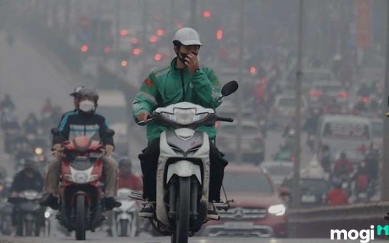 Biểu hiện ô nhiễm không khí từ phương tiện giao thông