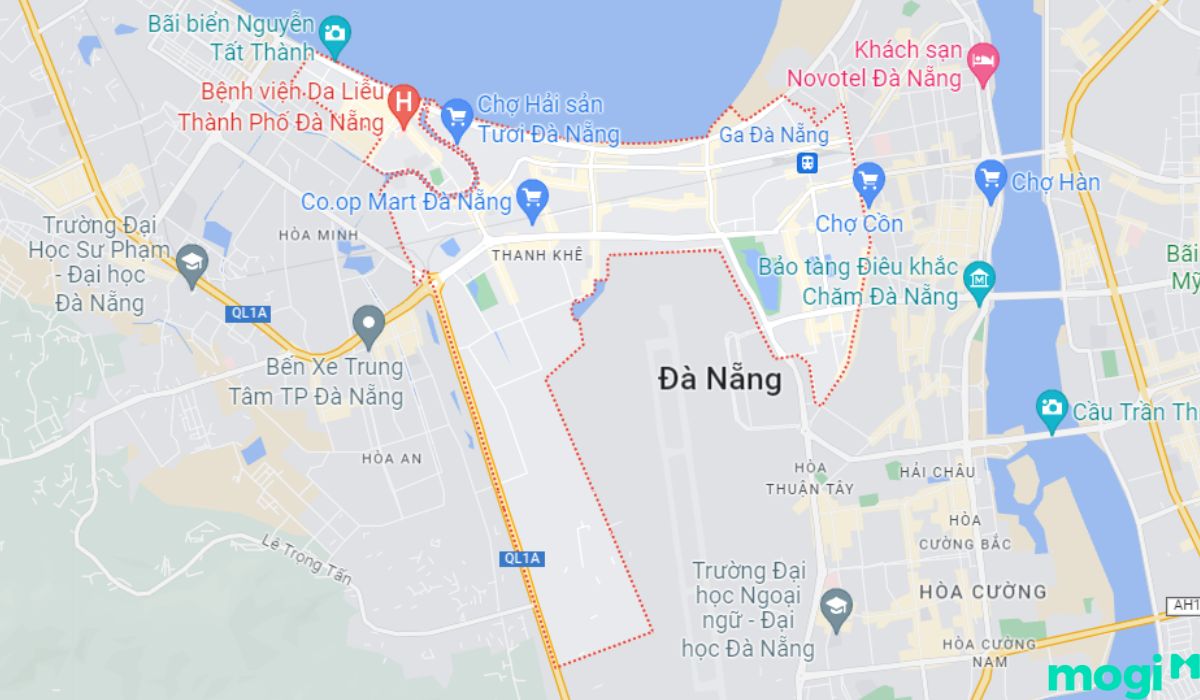 Vị trí địa lý Quận Thanh Khê Đà Nẵng