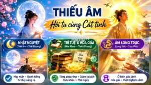 Nhóm cát tinh khi hội hợp sẽ khuếch đại tính chất tốt đẹp của Thiếu Âm