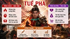 Sao Tuế Phá tỏa mệnh: Xáo trộn, đấu tranh và hao hụt 5 Đặc điểm người có sao Tuế Phá tọa thủ Cung Mệnh
