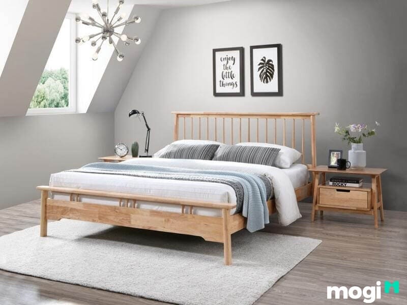 Giường gỗ dổi với hương thơm gỗ tự nhiên được nhiều khách hàng yêu thích