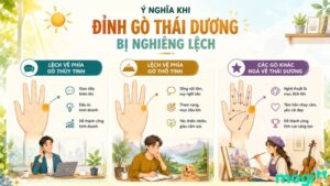 Giải mã ý nghĩa khi đỉnh gò Thái Dương bị nghiêng lệch