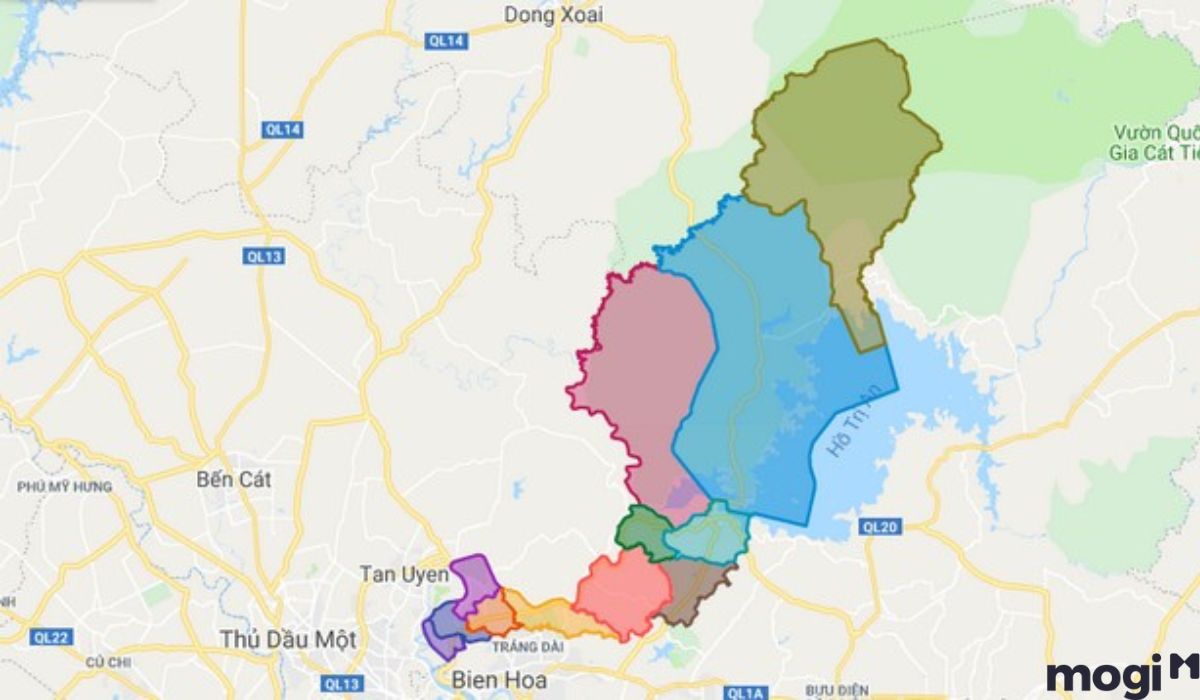 Vị trí địa lý huyện Vĩnh Cửu, Đồng Nai