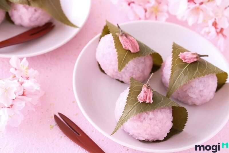 Bánh mochi hoa anh đào