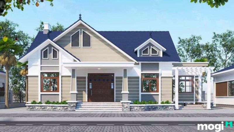 Chi phí xây nhà cấp 4 mái tôn 80m2