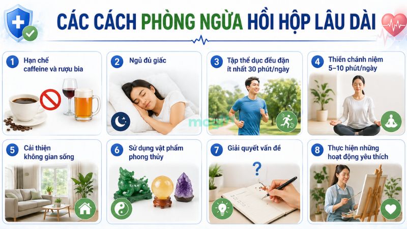 Hồi hộp là điềm gì? Giải mã theo điềm báo và bệnh lý 7 Những cách phòng ngừa và giảm thiểu tình trạng hồi hộp