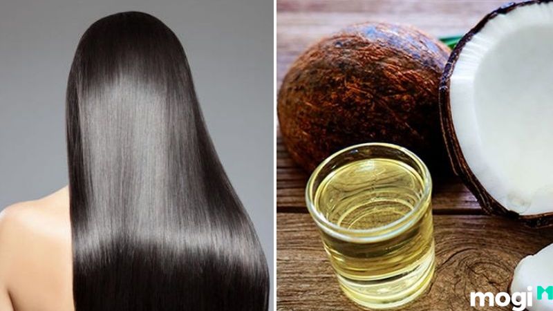 Dưỡng tóc bằng dầu dừa
