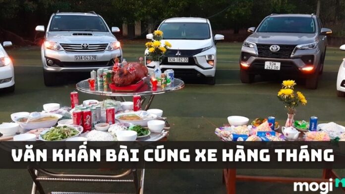 bài cúng xe hàng tháng