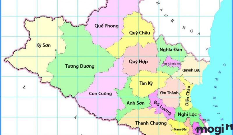 Tỉnh Nghệ An có tổng cộng 1 thành phố, 3 thị xã và 17 huyện