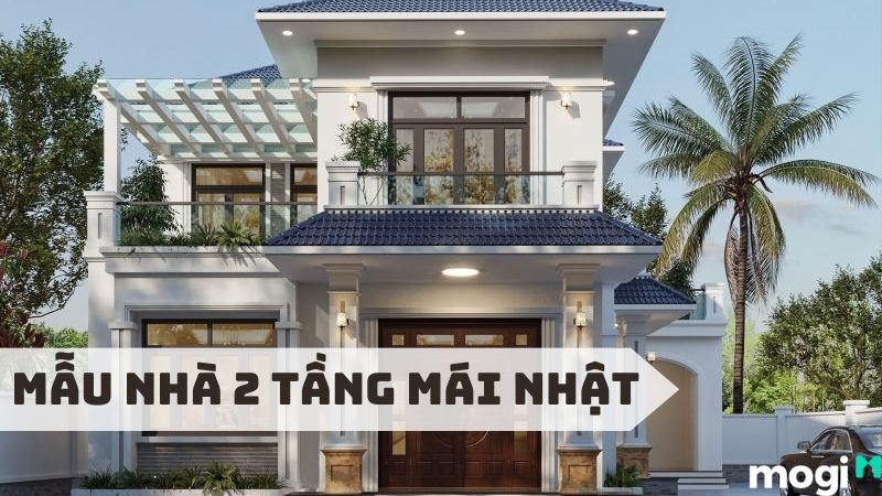 Top 9+ mẫu nhà mái Nhật 2 tầng đẹp nhất năm 2022