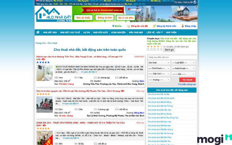 website đăng tin nhà đất alonhadat.com.vn
