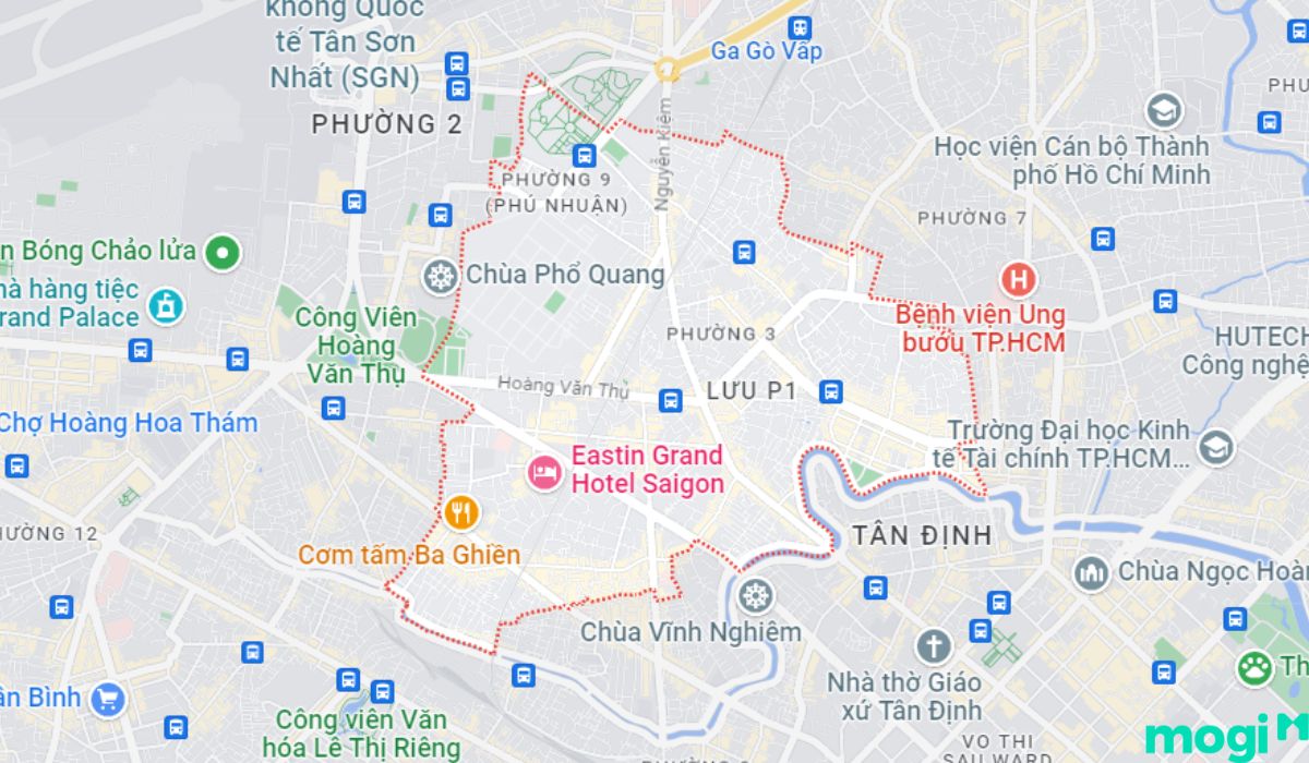 Vị trí địa lý quận Phú Nhuận