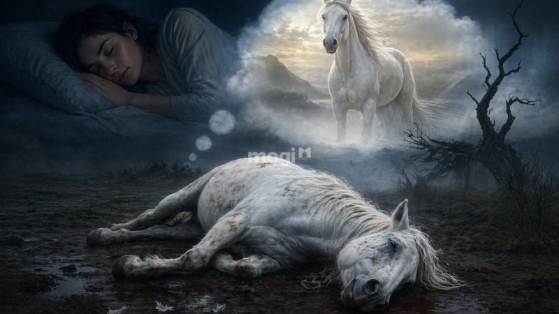 Mơ thấy ngựa trắng chết có thể dự báo sự chấm dứt một mối quan hệ