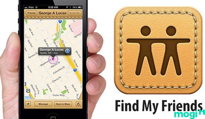 Find My Friend là ứng dụng để xác định vị trí số điện thoại trên bản đồ