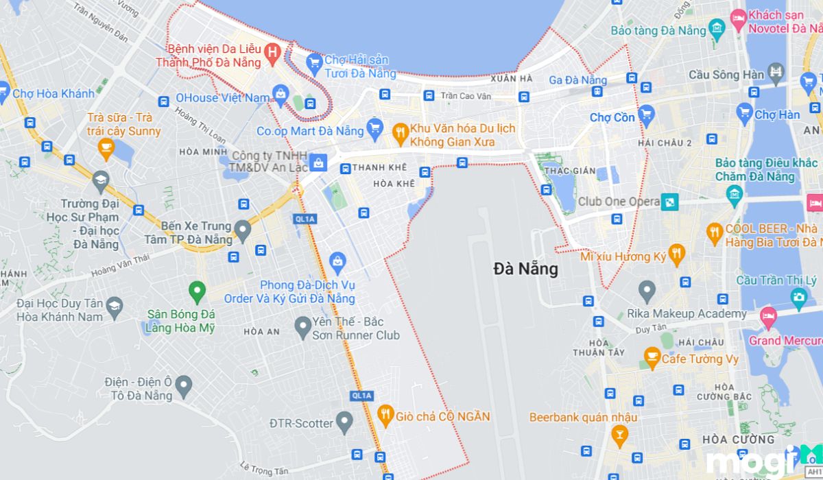 Vị trí địa lý quận Thanh Khê Đà Nẵng