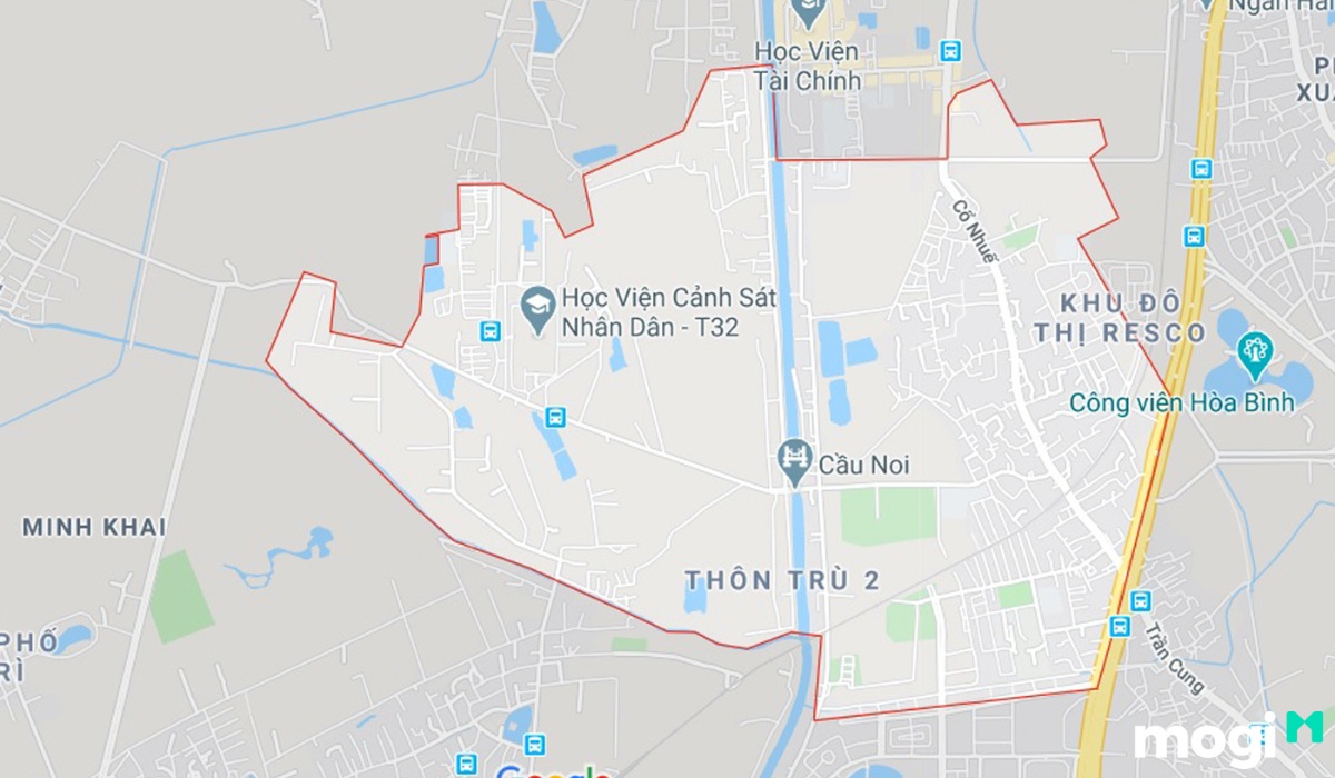 Vị trí địa lý phường Cổ Nhuế 2