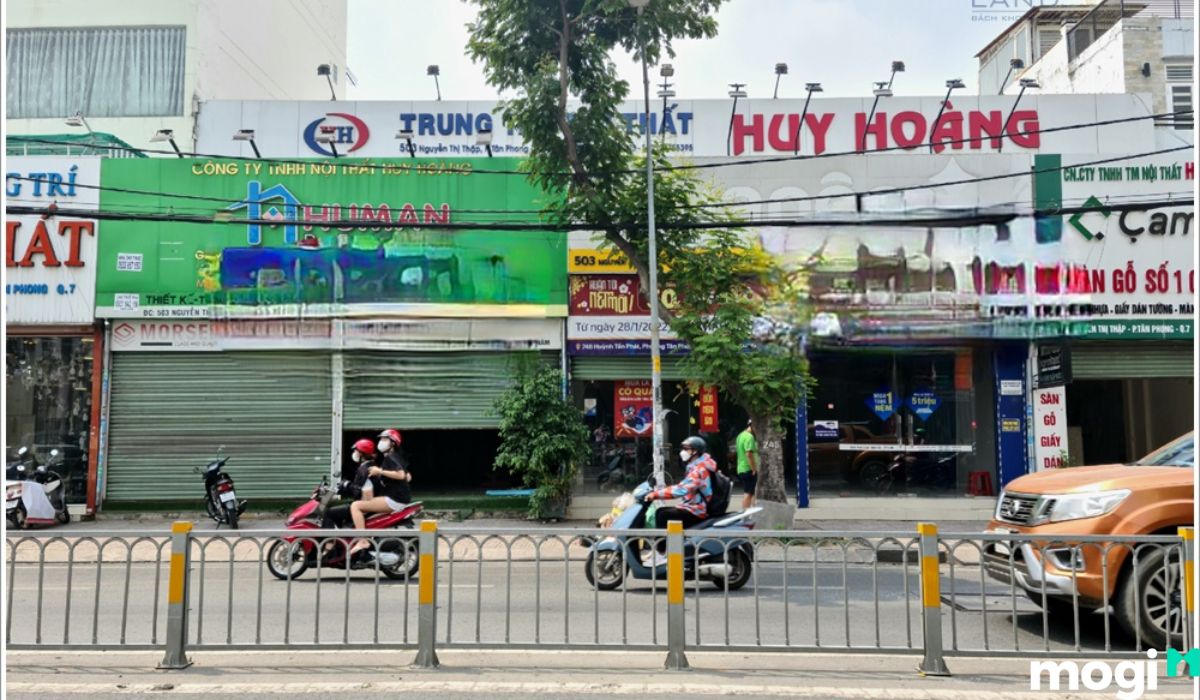 Một số loại hình cho thuê mặt bằng đường Nguyễn Thị Thập