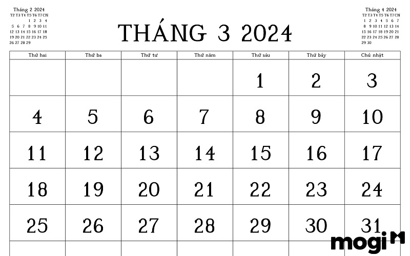 Những ngày xấu tháng 3 năm 2024 nên tránh