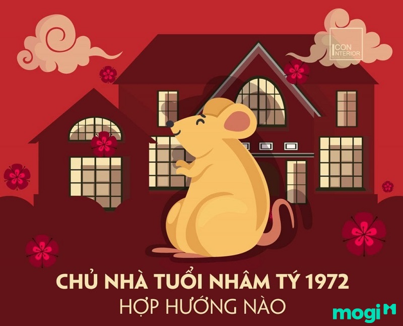 Hướng nhà hợp tuổi Nhâm Tý 1972