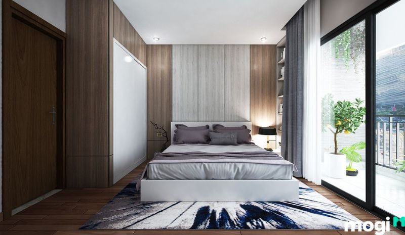Thiết kế nội thất chung cư 3 phòng ngủ phong cách tối giản