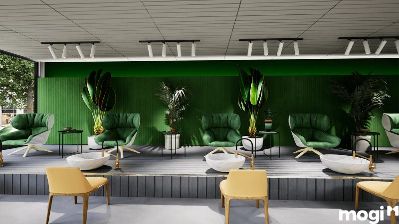 Thiết kế nội thất spa phong cách nhiệt đới