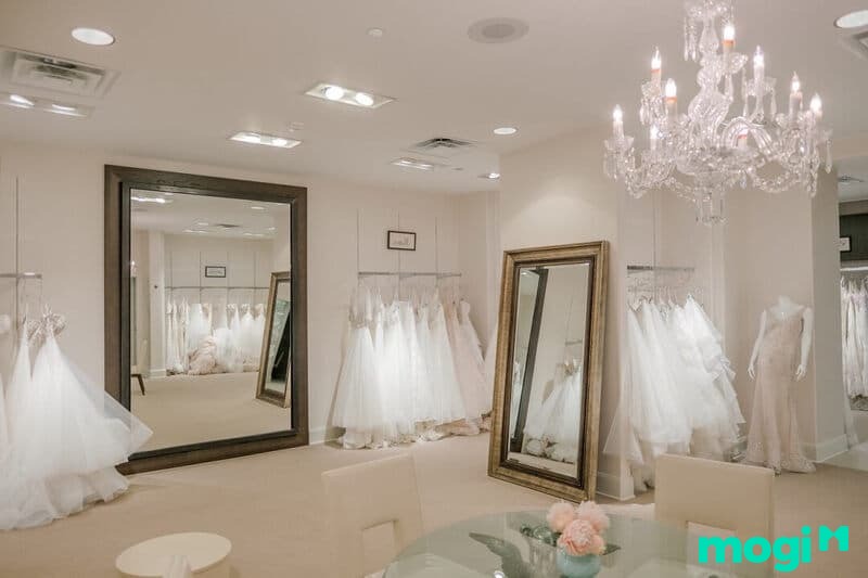 Mẫu thiết kế nội thất showroom áo cưới 