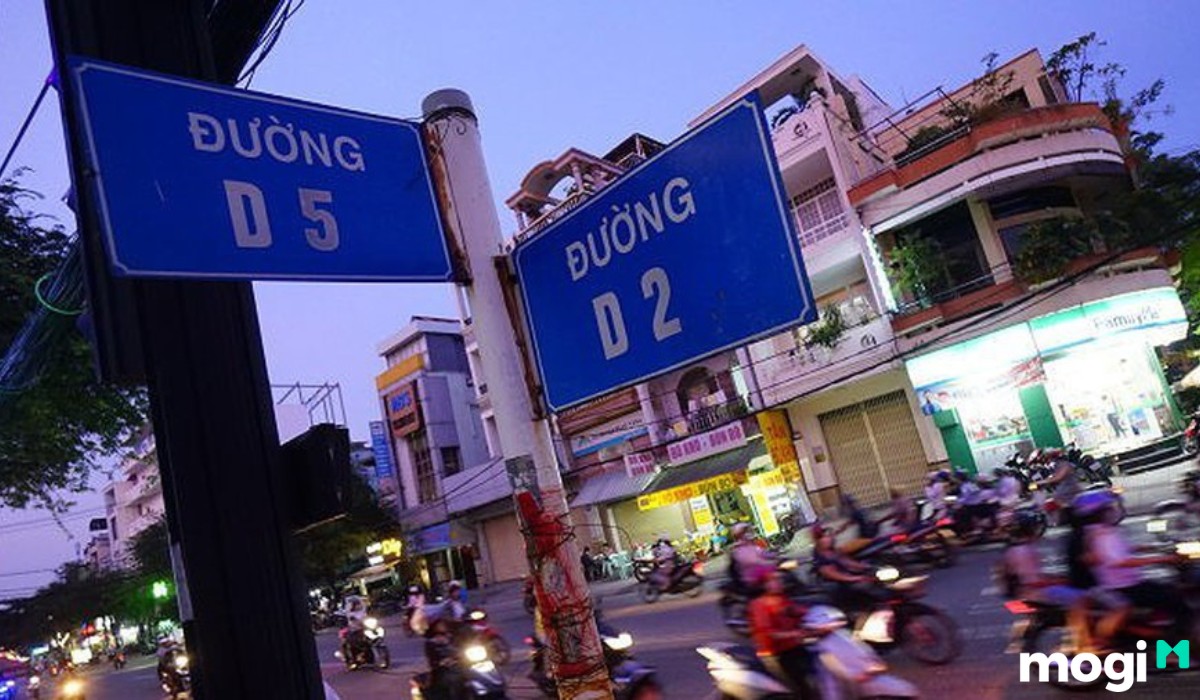 Mặt bằng đường D2 Bình Thạnh 