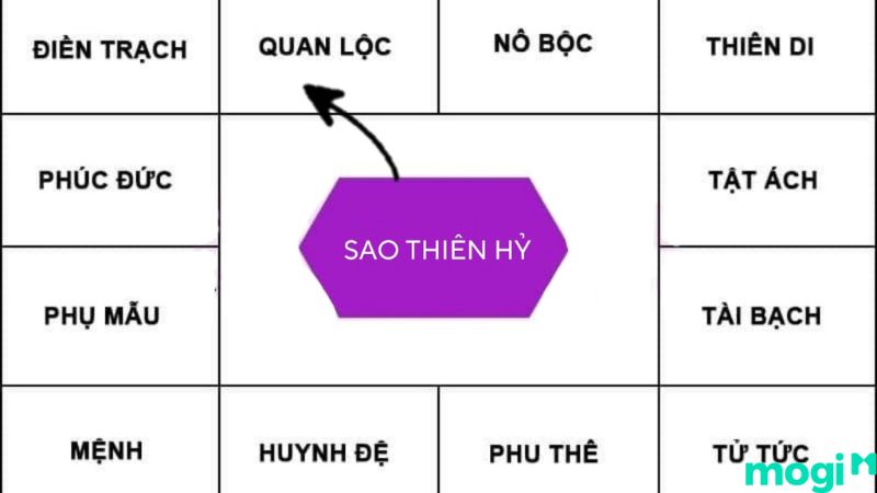 Sao Thiên Hỷ tại cung Quan Lộc