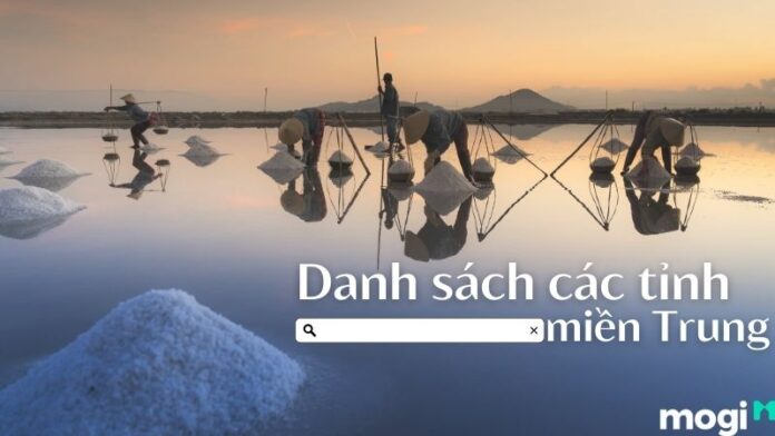 Danh sách các tỉnh miền Trung