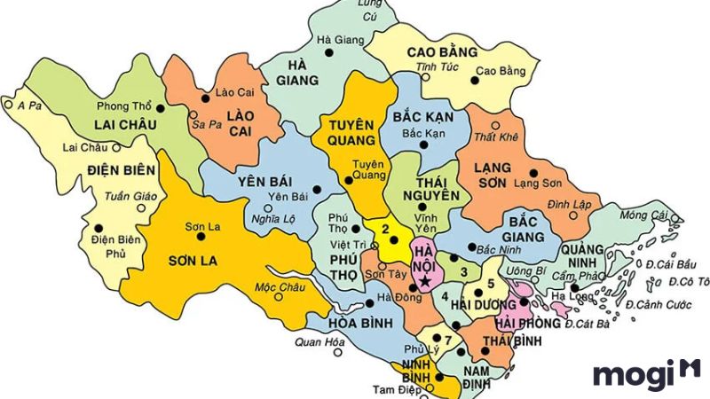 Danh sách những tỉnh miền Bắc Việt Nam