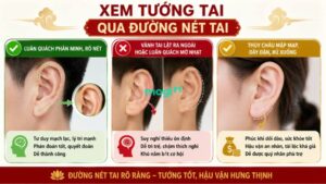 Cách xem tướng tai qua luân quách và thuỳ châu
