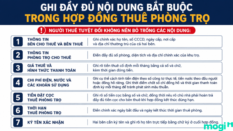 Tải mẫu hợp đồng thuê phòng trọ mới & Lưu ý khi viết 2 Người thuê cần ghi đầy đủ và chính xác thông tin trong hợp đồng thuê trọ