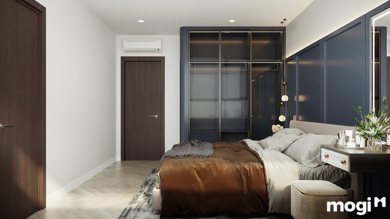 Mẫu thiết kế nội thất chung cư 80m2 tối giản