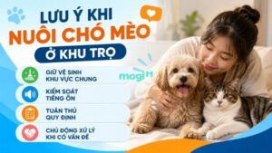 Nuôi chó mèo ở phòng trọ: kinh nghiệm cho người mới 7 Những lưu ý khi nuôi chó mèo ở phòng trọ