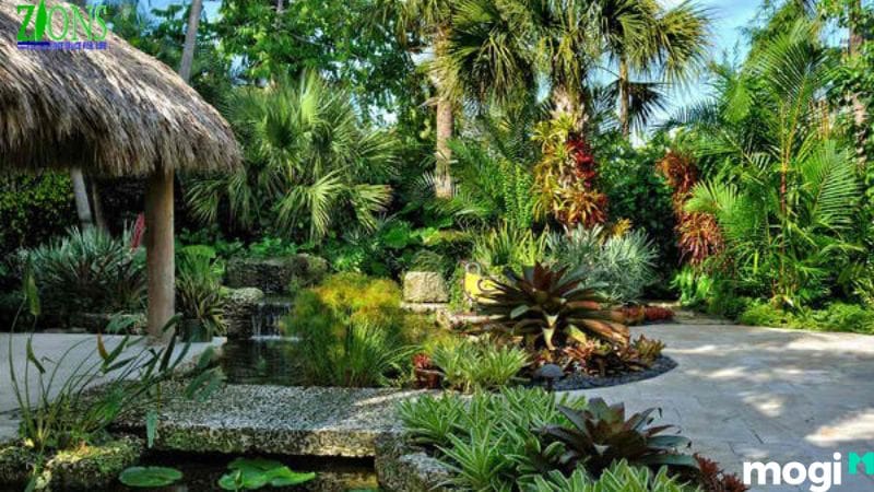 Mẫu thiết kế biệt thự sân vườn nhiệt đới