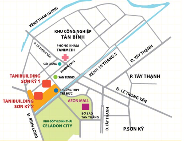 Vị trí chung cư Sơn Kỳ rất thuận tiện