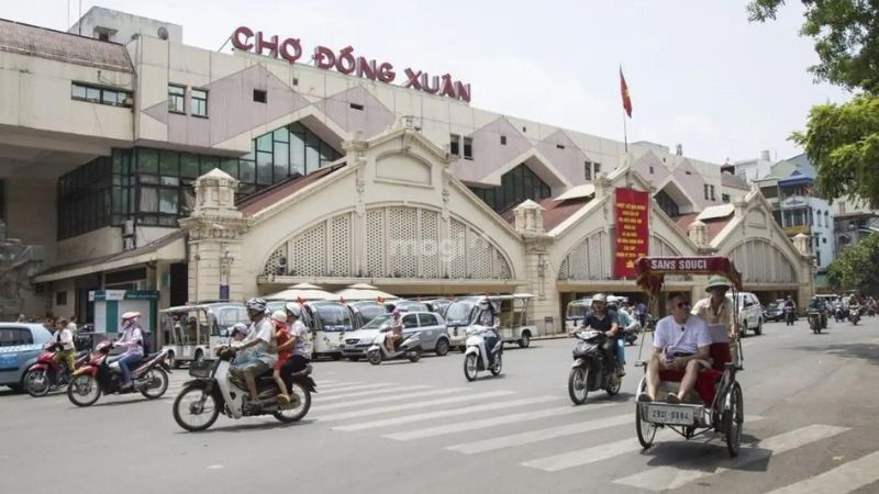 Chợ Đồng Xuân được xem là một trong những biểu tượng của Hà Nội - Nguồn: Internet