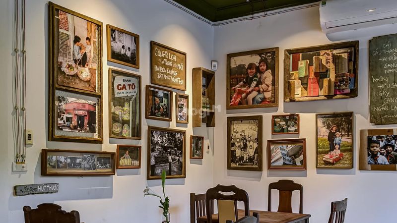 Trang trí quán cafe bằng những bức ảnh Vintage