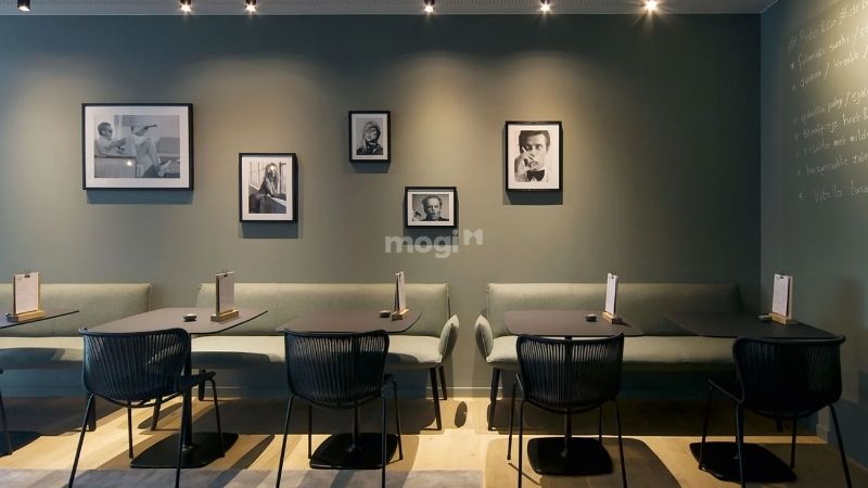 Trang trí trần quán cafe bằng đèn LED