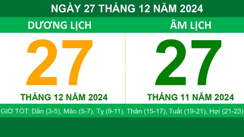 Ngày tốt nhập trạch tháng 12 âm lịch năm 2024 - Nguồn: Internet