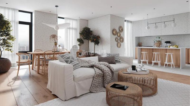 Phong cách Scandinavian trong thiết kế mẫu phòng khách năm 2024