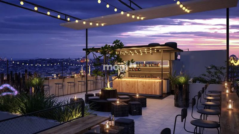 Phong cách sân thượng Rooftop Bar lãng mạn