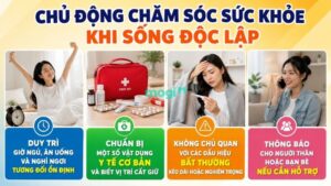 Kinh nghiệm ở trọ 1 mình và những điều cần biết trước khi thuê 11 Bạn cần chủ động chăm sóc sức khỏe khi sống độc lập