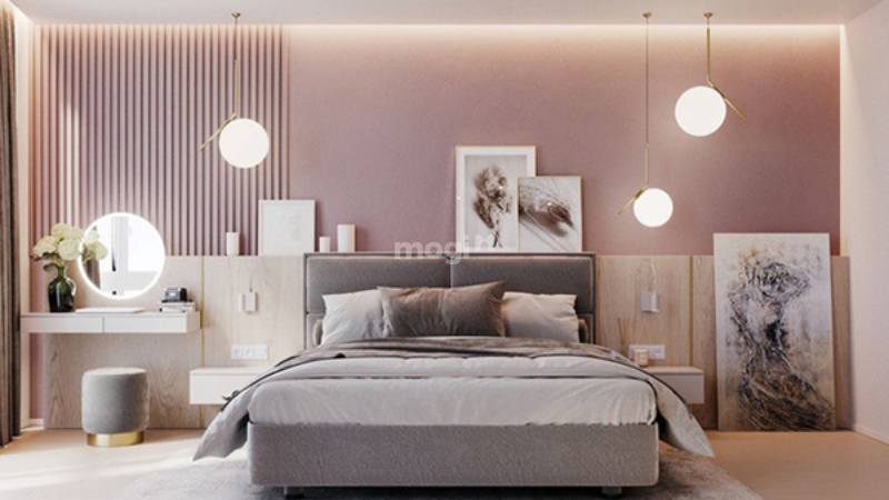 Sử dụng gam màu sáng trong thiết kế phòng ngủ cho nữ