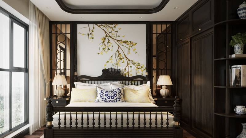 Thiết kế phòng ngủ cho nữ phong cách Indochine sang trọng