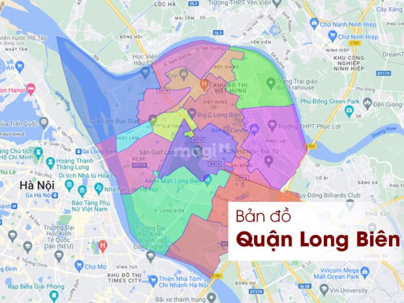 Bản đồ quận Long Biên