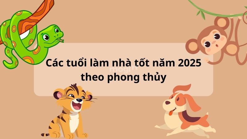 Các tuổi làm nhà tốt năm 2025 theo phong thủy