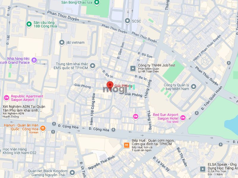 Vị trí thuận lợi của đường Giải Phóng quận Tân Bình