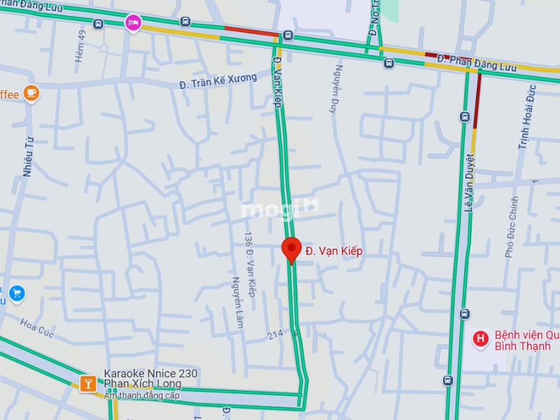 Đường Vạn Kiếp nằm ở vị trí trung tâm thuận tiện đi lại